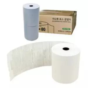 [문구] GUARDMAN 감열지 영수증 용지 79x80 50개입 택시영수증 카드단말기