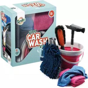 세차 활동 키트 5세 6세 7세 80세 남녀 액세서리 선물 야외 버킷 스퀴지 극세사 장갑 휠 브러시 청소용 천