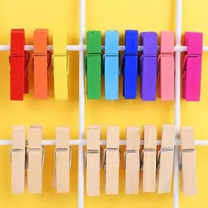 포토 미니 우드 집게(컬러 단품)