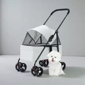 [반려] 반려동물 유모차 저상형 애견 분리형 유모차 강아지 이동식 휴대용
