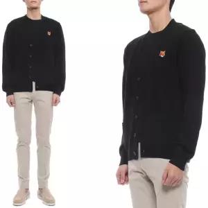 [메종키츠네]26SS 남성 폭스헤드 울 가디건 (PM00501KT1181 P199 26S)