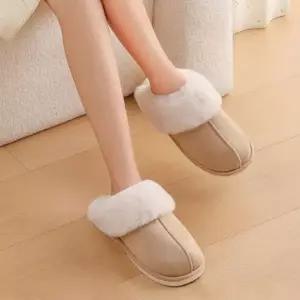 [하프클럽/]겨울 방한 슬리퍼 퍼 안감 블로퍼 거실용 신발
