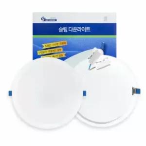 [데코] 다운라이트 17.8cm 주광색 원형조명 초슬림다운라이트 LED천장매립등 천장매립등