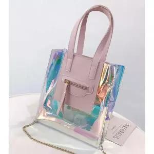 투명도트백 숄더백 비치백 투명크로스백 클러치백