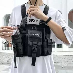 익스트림 스포츠 체스트백(블랙) 앞으로매는 조끼가방 스포츠가방