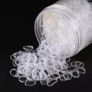 [에스에스_63]투명고무줄 흰색고무줄 1통(1000개)직경1.5cm