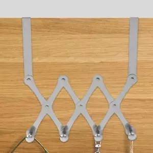 [JED] 도어후크 자바라 모자 4구 문옷걸이 실버 행거