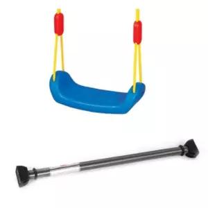 에듀플레이 그네+다용도 안전철봉_블루 국내생산 어린이 선물