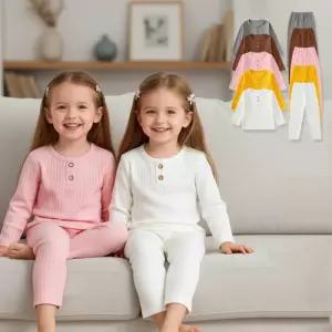 골지 상하복 세트 실내외 겸용 홈웨어 긴팔 내의 데일리 편한 착용감 캐주얼