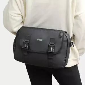 블랙 힙색 크로스백 데일리 캐주얼 숄더 패션가방 슬링백