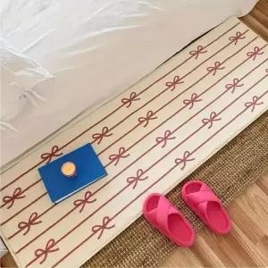 [에스에스_63]리본 화장실매트 욕실러그 거실 매트 KK954