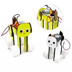 [미래과학] 병뚜껑진동동물로봇만들기 강아지 x 5세트 자원재활용 리 사이클링 학교