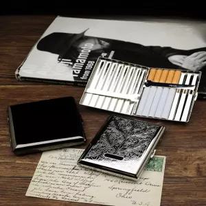 얇은 담배케이스 스틸 소형 휴대용 슬림형 메탈 담케 연초 파우치 담배파우치