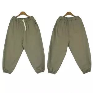 [RIZPICK]린넨 벌룬 조거팬츠 남자 허리밴딩 통바지 마바지