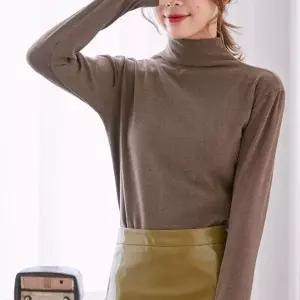 [RIZPICK]겨울 여성 무지 슬림 폴라티 기본 이너 목 폴라티