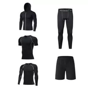 [RIZPICK]라인 트레이닝복 풀세트 반팔 긴팔 레깅스 반바지 남성헬스복