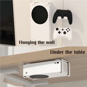 XBOX 호환 호환  S용 호환 벽걸이 홀러 벽이나 책상 아래에 금속 수직 걸이 XSS 게임 호환 액세서리용 호환