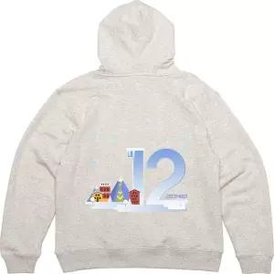 [RIZPICK]기모후드집업 뒷면 12월 겨울 눈이 왔어요 그림프린팅