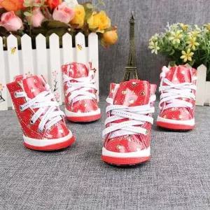 애견부츠 애견신발(4p) 미끄럼방지 강아지신발-WD48A7D