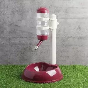 높낮이조절 스탠드 급수기 450ml 애묘 애견식기-WD48A59