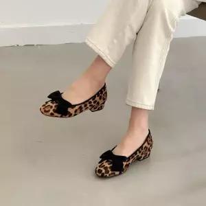 |CCS7F1A|여성용 세련된 레오파드 디자인 데일리 플랫슈즈