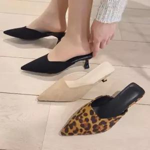 |CCS7F23|여성 봄 여름 슬림힐 뾰족코 뮬