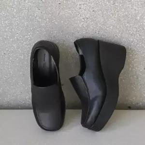 |CCS7F15|여성 통굽 웨지 일상용 로퍼 신발