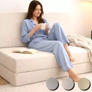 [메모리슬립]단단한 3단접이식 소파베드 토퍼 매트리스 SS 소프트 쿠션 15cm