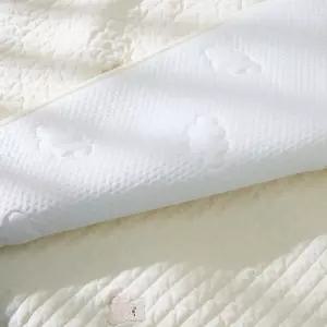 [달퐁]듀라론 곰자수 누빔 양면 쿨 냉감패드 아기 신생아 쿨매트 범퍼침대 매트 사계절