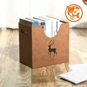 [JED] 크라프트 서류정리 방수 다용도 수납함 사무용 박스 스타일 기능