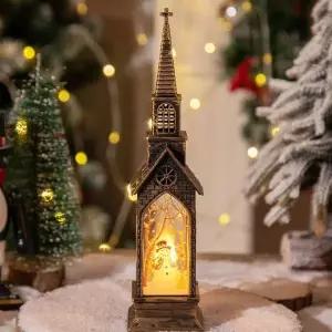 교회모양 램프 크리스마스 연말 인테리어 용품 조명