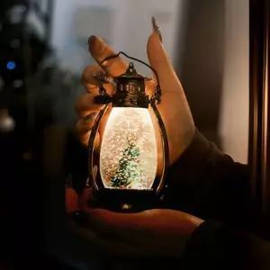 크리스탈 장식 크리스마스 감성 눈사람 산타 램프