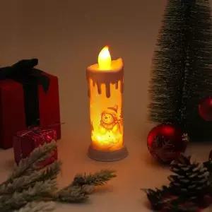 눈사람 산타 크리스마스 파티 소품 장식 촛불