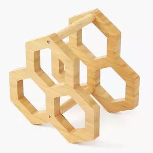 우드 와인랙 3구 꽂이 원목 진열대 액세서리