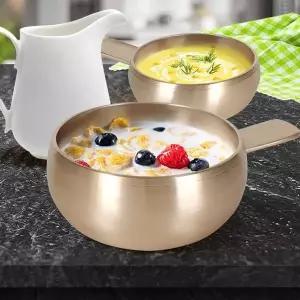 손잡이뚠뚠시리얼볼 BI65FI34 스프볼 화채그릇 죽그릇 유기방짜