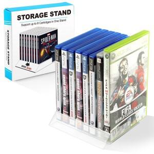 PS2 PS3 PS4 PS5 XBOX 호환 호환 360 One  X SX BlueRay용 호환 게임 디스크 랙 브래킷 홀더 마운트 스탠드