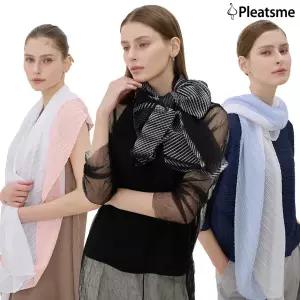 [플리츠미]사선 플리츠 스카프 2종