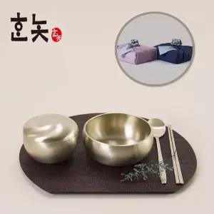 수공예품 MD44EE23 신혼식기 방짜유기 놋쇠그릇 보자기 포장