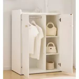 아이자율정리 낮은행거 선반분리 수납 옷장(80cm 2색) 꾸미기 유아옷 장농