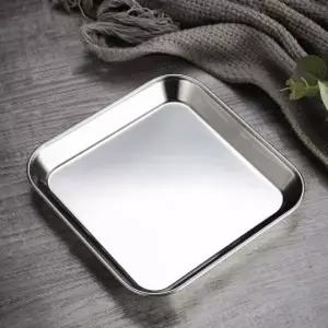 유어 TO81JN80 304 스테인리스 사각 접시 2p14.5x14.5cm 실버