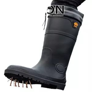 작업용 안전화 장화 철판 뱀패턴 미끄럼방지 낚시 현장화