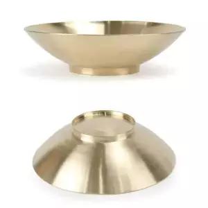 방짜유기 JK57GG51 놋그릇 한정식 면기 면그릇 28.5x7.8cm 2호