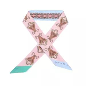 [롯데백화점]에트로 에트로 WATA0016AK647 X0874 더블 페이즐리 스키니 트윌 실크 스카프