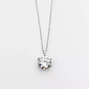 [오팔하우스]925Silver 2캐럿 모이사나이트 목걸이 OPQUN5011