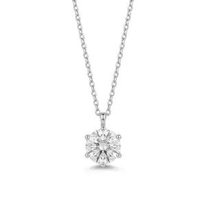 [오팔하우스]925Silver 1캐럿 모이사나이트 목걸이 OPQUN5010