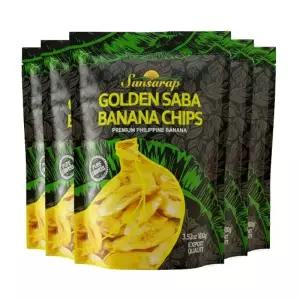 썬사랍 필리핀 정통 골든사바 바나나칩 100gx5봉