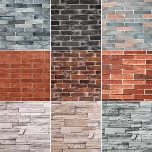 탈부착벽지 베란다 벽돌 무늬 난방 벽돌무늬