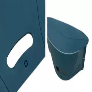 ( )접이식 간이 줄서기 의자 블루 플라스틱의자간이의자 낮은의자 접는의자