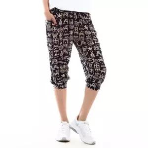 여자 여름철 시원한 쿨 아이스 고대문자 7부바지 (HSJ-W91E148)