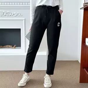 C로고 여성 슬림핏 트레이닝 밴딩 배기팬츠 바지 (HSJ-WE5DDAD)